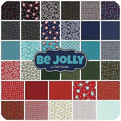 Christmas Fabric - Moda Charm Pack - Be Jolly by Deb Strain-34