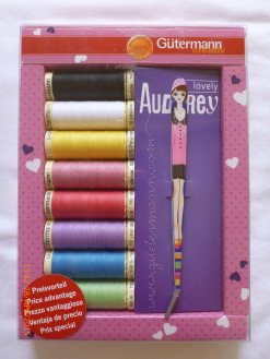 Gutermann Sewing Kit with Tweezer[Pink]-69