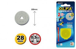 OLFA® 28mm Tungsten Tool Steel Rotary Blades - 2/Pk-190