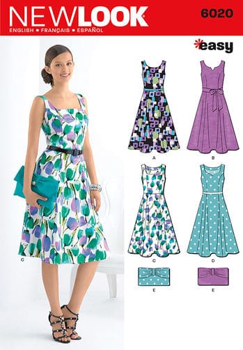 Sewing Pattern Dresses 6020