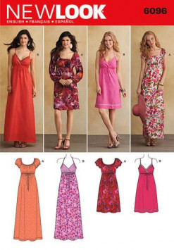 Sewing Pattern Dresses 6096