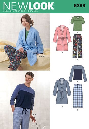 Sewing Pattern Sleepwear 6233