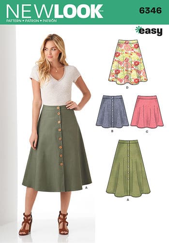 Sewing Pattern Skirts Pants 6346