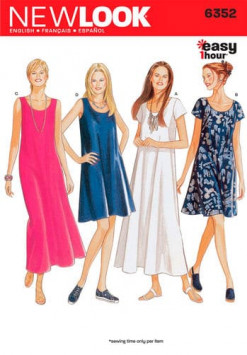 Sewing Pattern Dresses 6352
