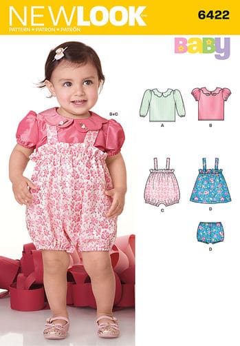Sewing Pattern Romper & Blouse 6422