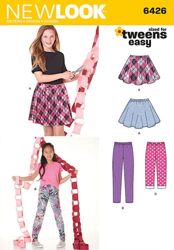 Sewing Pattern Pants & Skirt 6426