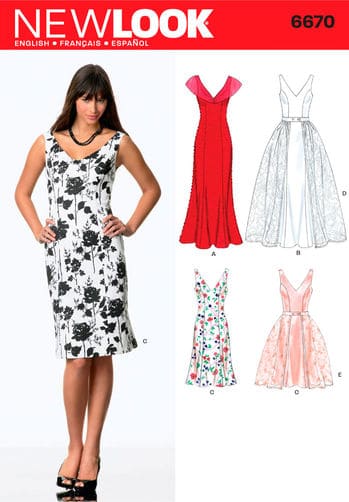 Sewing Pattern Dresses 6670