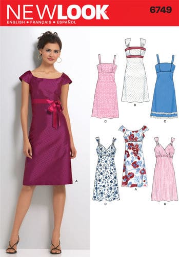 Sewing Pattern Dresses 6749