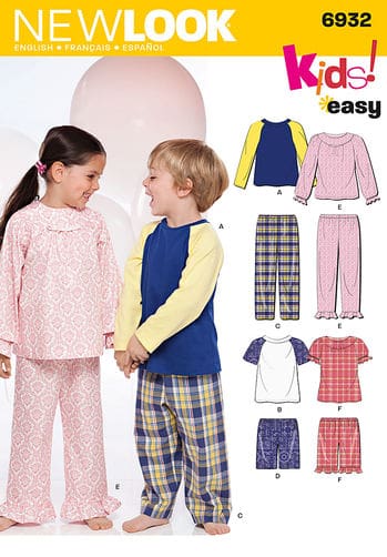 Sewing Pattern Sleepwear 6932