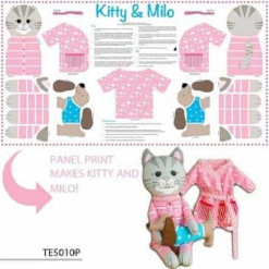 The Cat's Pyjamas Panel Pink