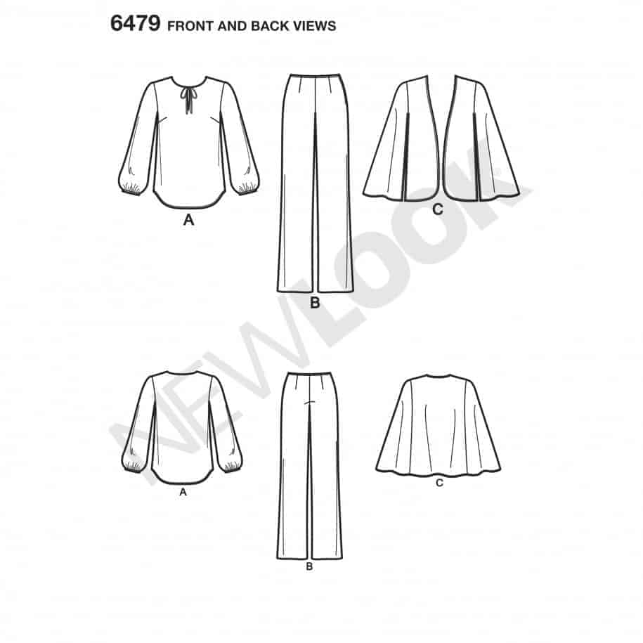 New Look Pattern 6479 - Tunic, Pants And Cape | Alisellou Designs ...