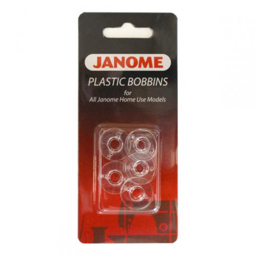 Janome Plastic Bobbins - 5 PACK
