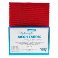 By Annie Mesh Fabric SUP209RED – Atom Red