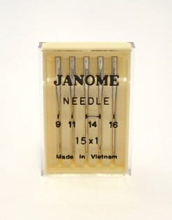 Genuine Janome – Machine Needles 15×1 Size Mixed