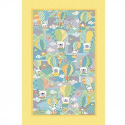 Benartex Breezy Baby Fabric Panel Sunshine